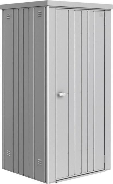 Biohort Geräteschrank aus Metall mit Doppeltür und integrierter Durchlüftung, Silber Metallic, B/T/H: 93 x 83 x 182,5 cm - Bild 1