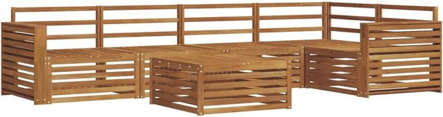 vidaXL Outdoor-Sofagarnitur 6-teilig aus Massivholz Akazie in Braun - Bild 1
