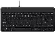 Perixx PERIBOARD-409 P Mini PS/2-Tastatur mit 2 USB-Hubs, QWERTZ DE, schwarz - Bild 1