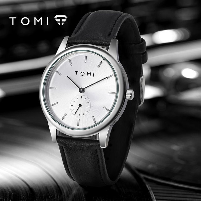 TOMI Fashion Armbanduhr, Quarz, Edelstahl, Bicolor, Herren - Bild 1