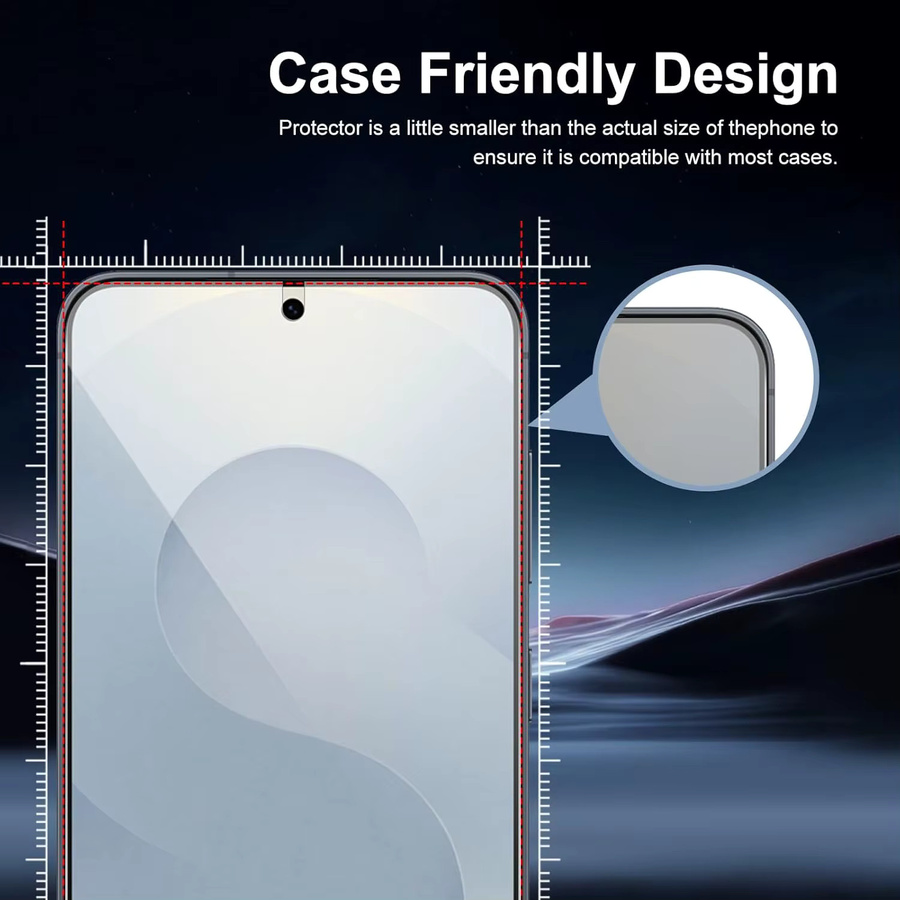Samsung Galaxy S26 Displayschutzfolie aus gehärtetem Glas, 6,3 Zoll, transparent - Bild 6