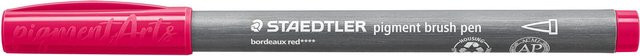 Staedtler Pigment Brush Pen in Bordeauxrot - Bild 1