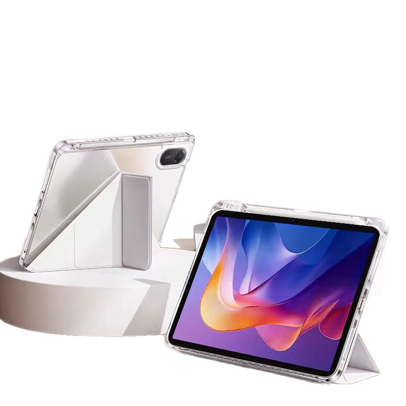 Xiaomi Redmi Pad 2 Schutzhülle 11 Zoll mit Tri-Folding Flip Stand und Auto Sleep Funktion in Lila - Bild 3