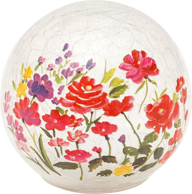 LED-Glaskugel Blumenmeer von viva domo in Multicolor und Transparent aus Glas für den Tisch als florale Dekoration - Bild 1