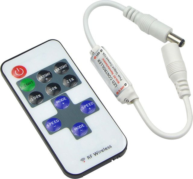 Lcamaw RF Remote LED Controller für RGB LED Streifen und Neonlicht, dimmbar, 12V 24V - Bild 1