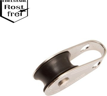 CONACORD Block aus Edelstahl für Seile bis 6 mm Durchmesser, silberfarben - Bild 1