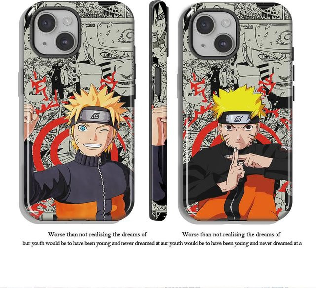 Anime Sasuke Handyhülle Softcover für Apple iPhone in Multicolour - Bild 1