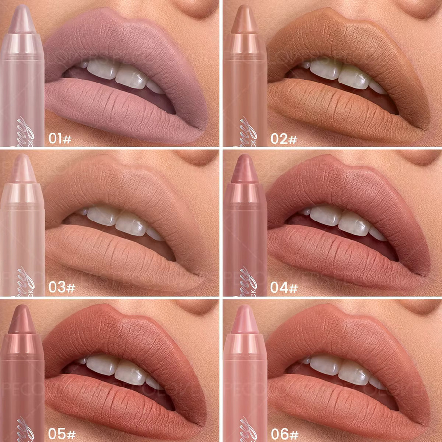 Lip Liner Pen Soft Matte Lip Crayon, Lippenstift, Matt, Unisex - Bild 2