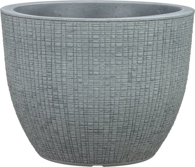 Scheurich Pflanzgefäß Barceo rund in Grau, Durchmesser: 29 cm, Höhe: 22 cm - Bild 1