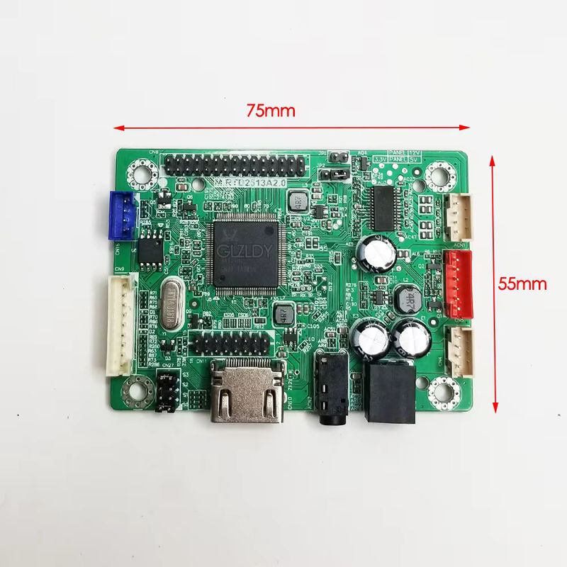 GLZLDY RTD2513V1.0 Mini LCD-Treiberplatine HDMI zu LVDS mit Programmier-Jump-Cap und 6 Stück LVDS-Kabel-Kit 30P 40P 1/2CH 6/8 BIT inklusive Audio-Treiber in Grün - Bild 5