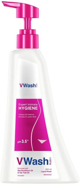 VWash Plus Intimhygiene-Waschlotion, 350 ml, Damen - Bild 1