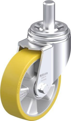 Blickle LHZ-ALTH 160K Stahlblech-Lenkrolle in Silber mit 160 mm Rad-Durchmesser und 750 kg Tragfähigkeit - Bild 1