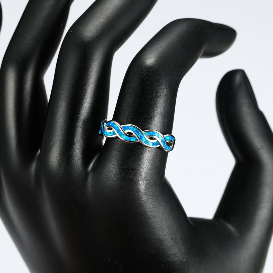 YIRAN Jewelry Ring, Kupfer, Zirkonia, Silber, Damen - Bild 3
