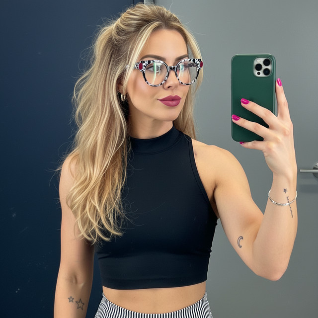 TWOOO Korrektionsbrille Cat-Eye, Vollrand, Kunststoff, multicolor, Damen - Bild 1