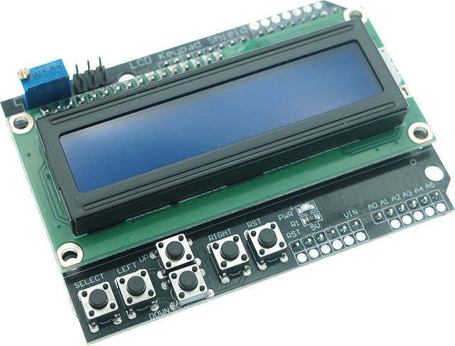 JYJDDIY LCD1602 LCD-Tastatur-Modul mit blauem Bildschirm für Arduino, ATMEGA328, ATMEGA2560 und Raspberry Pi UNO - Bild 1