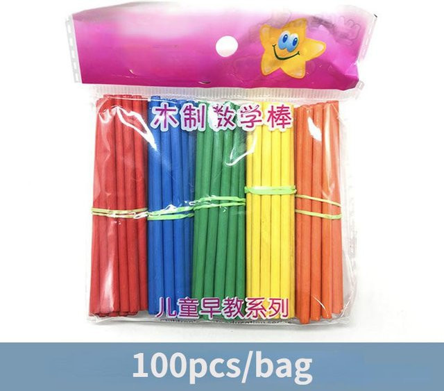 Kidsly Mathematik Zählen Stick, Lernspielzeug, 100 Stück - Bild 1