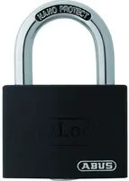 ABUS Vorhangschloss T65AL myLock in Schwarz aus Aluminium - Bild 1
