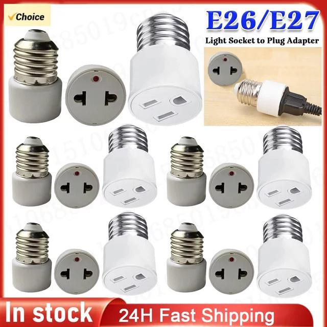 APWIKOGER E27 auf EU UNS Lampenadapter für LED-Leuchtmittel - Bild 1