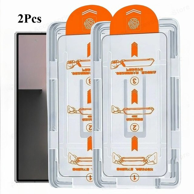 2er-Set gehärtetes Glas Displayschutzfolie für ZTE Nubia Red Magic 11 Pro Plus, transparent, staubfreie Installation - Bild 1
