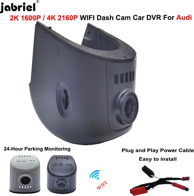 Jabriel 4K UHD Dash Cam Plug & Play Auto DVR für Audi A3 A4 A5 A6 A7 A8 Q3 Q5 Q7 (Modelle 2016 bis 2023) - Bild 1