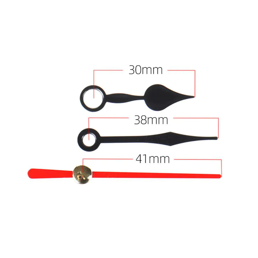 Quarzuhr, schwarz, Metallteile, Reparatur DIY - Bild 3
