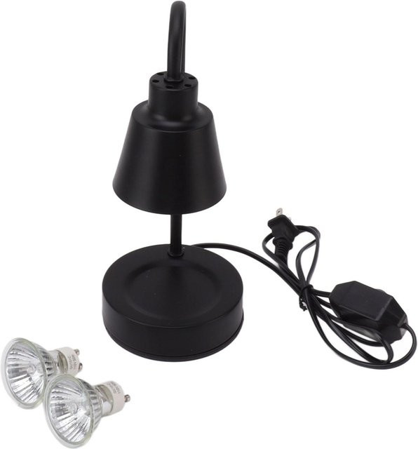 TOMTOP JMS Duftkerzenlampe aus Eisen in Schwarz mit GU10 Leuchtmittel und warmweißem Licht für Schlafzimmer, Arbeitszimmer und Esszimmer - Bild 1