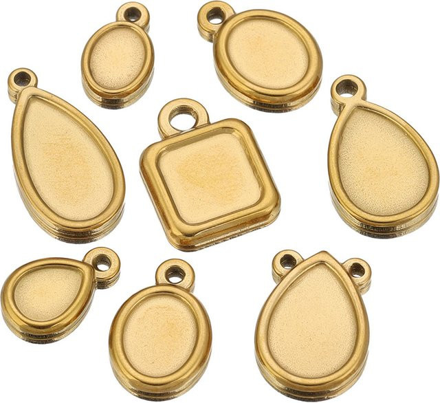 Alisaya Anhängerrohlinge Edelstahl, Gold, Unisex - Bild 1