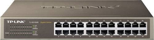 TP-Link TL-SG1024D Netzwerk Switch mit 24 Ports und 1 GBit/s in Schwarz - Bild 1