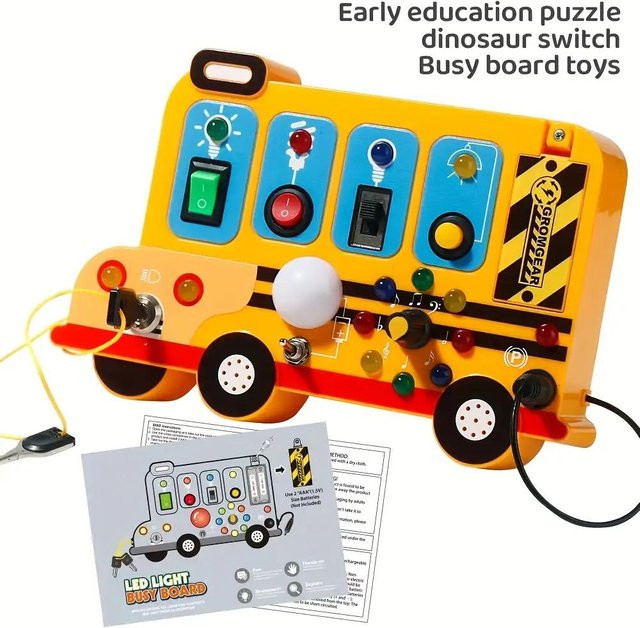 Yiran toy Interaktives Schulbus-Lernspielzeug mit Musik ab 18 Monaten - Bild 1