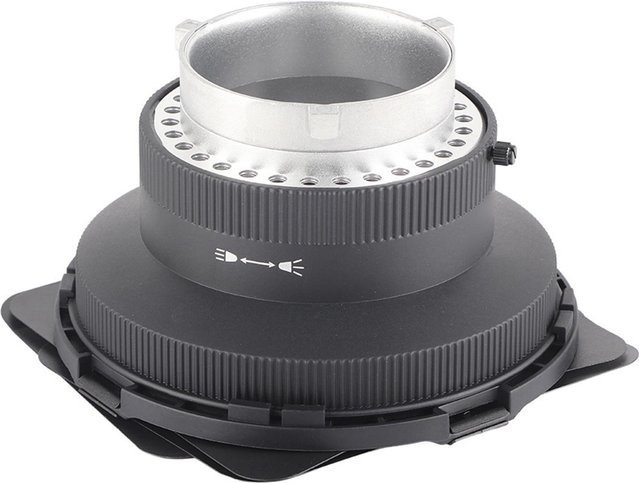 NiceFoto FD-110 Fresnel-Linse mit Fokussierverstellung für Bowens-Mount in Grau - Bild 1