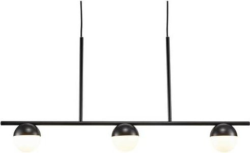 Nordlux Contina 3-Spot Pendelleuchte Schwarz mit G9 Leuchtmitteln für Esszimmer und Küche - Bild 1