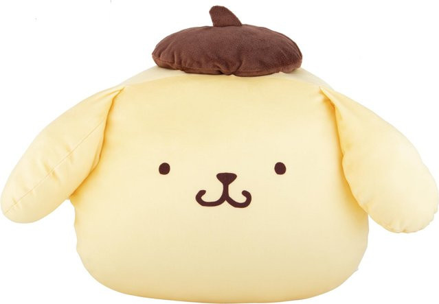 MORIPiLO Sanrio Pompompurin Body Hug Me Plüschfigur Kissen, Gelb, B: 61 cm, T: 36 cm - Bild 1