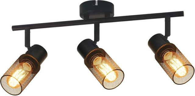 NETTLIFE Deckenleuchte aus Metall in Schwarz, verstellbar, E27, Durchmesser: 48 cm - Bild 1