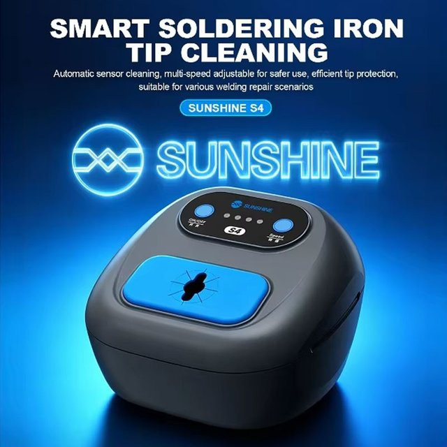 SUNSHINE S4 Intelligenter Lötkolben-Spitzenreiniger mit Doppel-Infrarotsensor und Automatischer Induktion für Handy-PCB-Reparatur und Lötstation-Reinigung - Bild 1