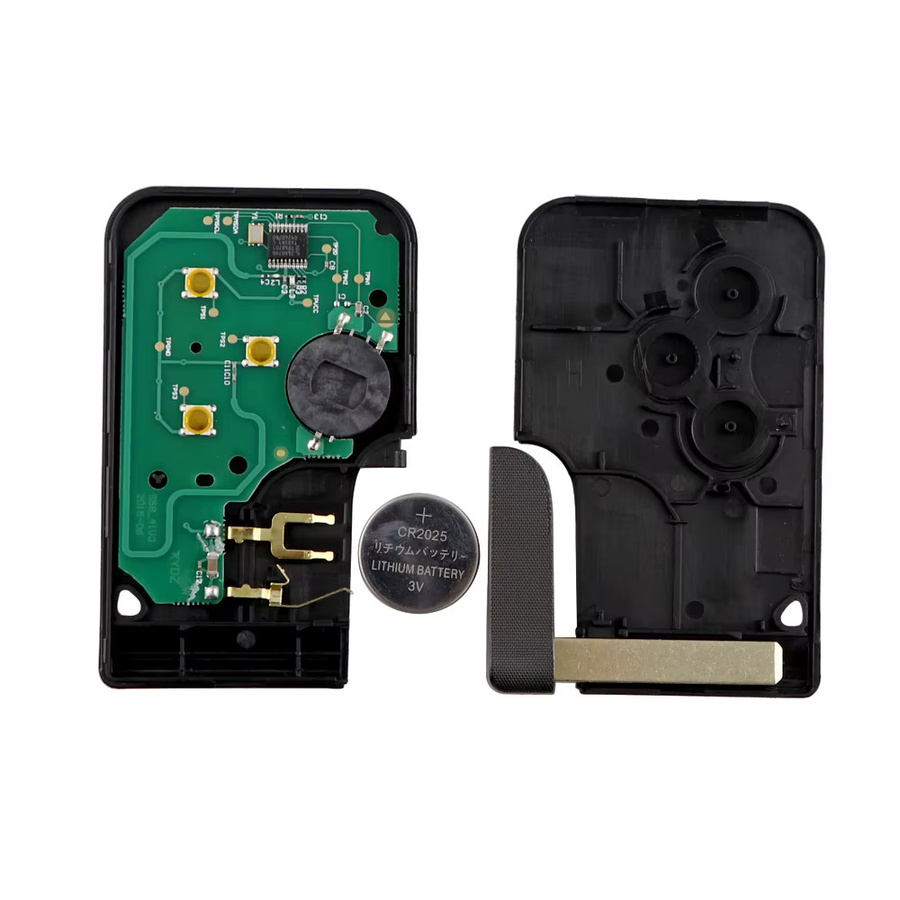 YIQIXIN Auto Fernbedienung Schlüssel für Renault Clio Logan Megane Scenic in Schwarz mit 433 MHz und PCF7947A 46 Chip - Bild 2