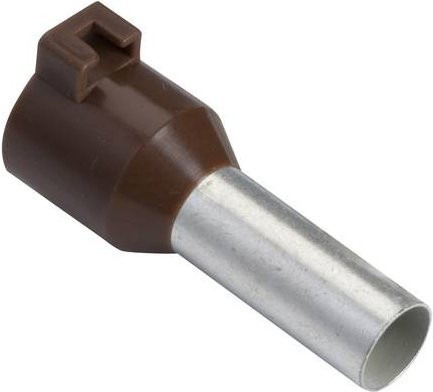 Schneider Electric Aderendhülse DZ5CA102, braun und mehrfarbig, 100 Stück, 10mm² - Bild 1