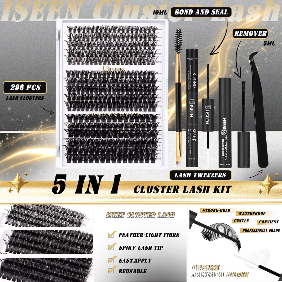 ISEEN DIY-Wimpernverlängerungen D Curl, Natürlich - Bild 3