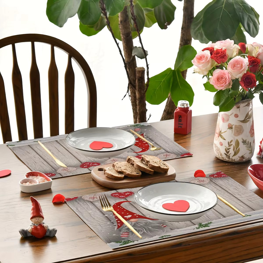 VIKAMA 4-teiliges Weihnachts-Tischset für Familienessen und Festtagsdekorationen - Bild 4