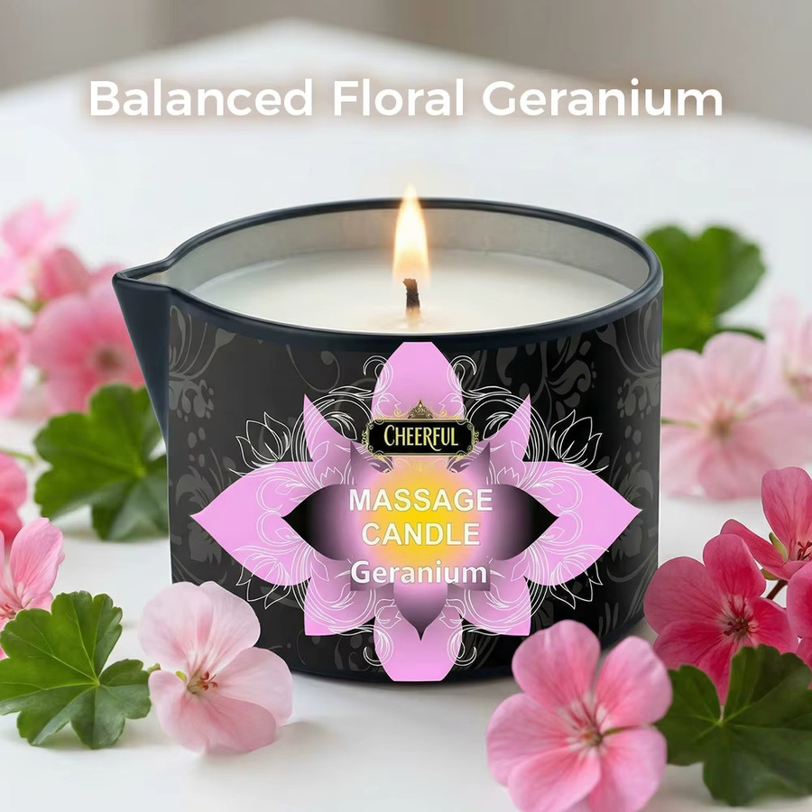 EVODUCK Geranium Massage-Ölkerze, 59 ml, Körpermassagekerze - Bild 6