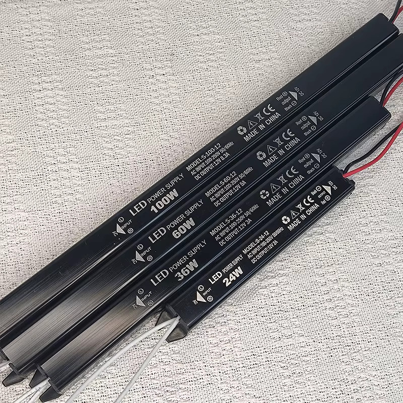 Manviv LED Netzteil Treiber für DC 12V 24V Stromversorgung, Schwarz - Bild 2