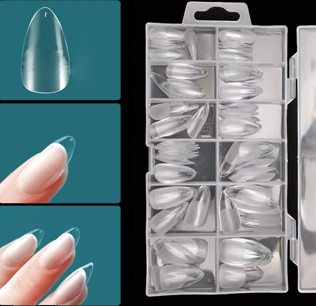 Nailpop Gelspitzen für Nägel, Acrylmaterial, 120 Stück - Bild 1