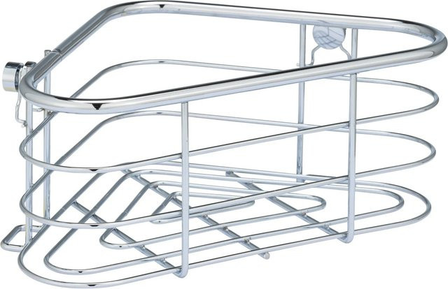 Wenko Eckablage Trestina in Silber glänzend, B/T/H: 25 x 10,5 x 16,5 cm - Bild 1