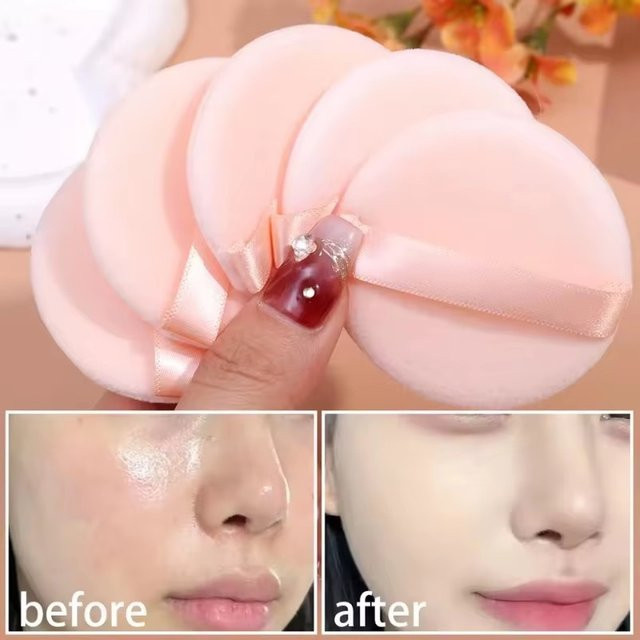 Doppelseitiger Make-up Schwamm für lose Puder und Concealer, Unisex - Bild 1