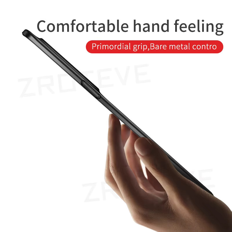 ZROTEVE Ultra Dünne Matte Schutzhülle aus hartem PC für Oppo Reno 8 Z in Grau - Bild 2