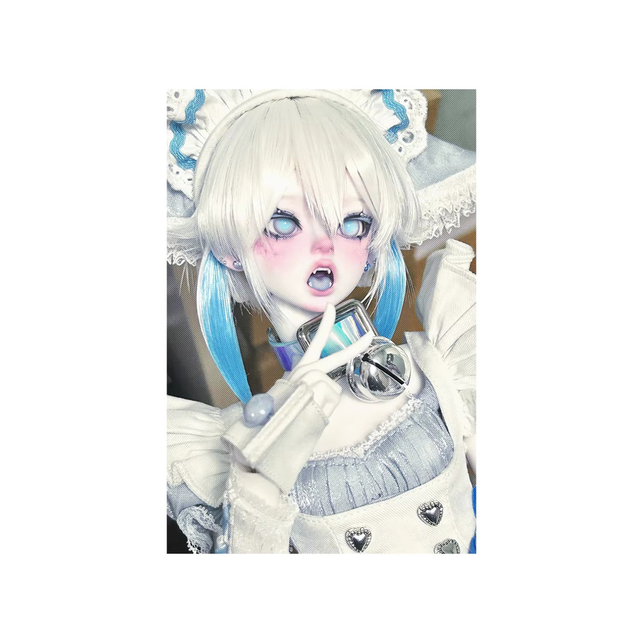 Hakimi BJD 1/4 Puppe, Cyberpunk Mechanische Gelenkpuppe, Weiß - Bild 4