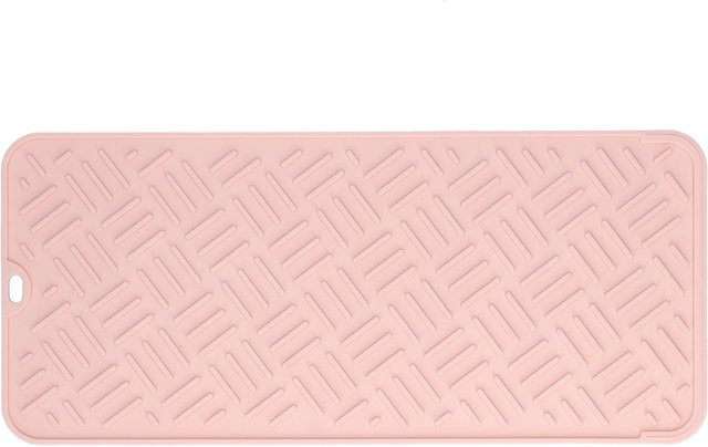 Hitzeschutzpad aus Silikon von CosyHome in Rosa, rechteckig mit Aufhängeschlaufe - Bild 1