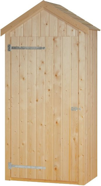 Intergard Gartenschrank aus Kiefer in Braun, B/T/H: 100 x 58 x 215 cm - Bild 1