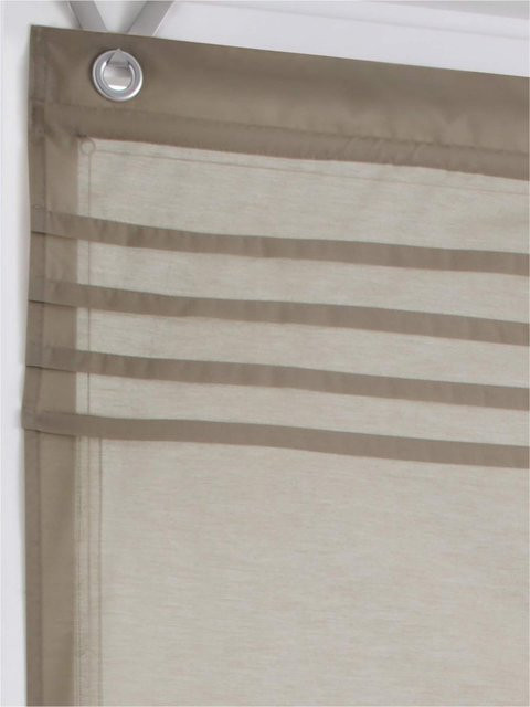 Raffrollo Heine Home in Beige, semi-transparent, B: 140 cm, H: 45 cm - Bild 1