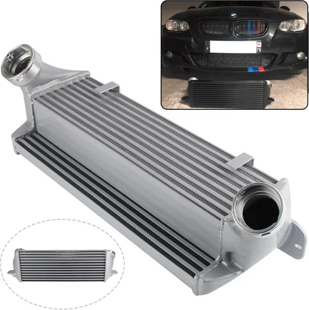 CSKS Tuning-Intercooler passend für BMW 120d 123d E81 E82 E87 E88 2007-2013 Silber/Schwarz - Bild 1