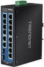 Trendnet TI-G162 Industrial Ethernet Switch unmanaged 14 x 10/100/1000 + 2 x Gigabit SFP Schwarz - Bild 1